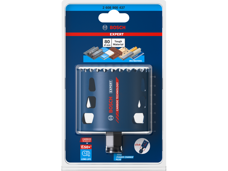 Žaga za izrezovanje lukenj Bosch EXPERT Multi Material Power Change Plus, 2608900437